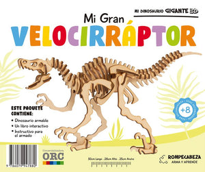 Mi Dinosaurio Gigante 3d. Mi Gran Velociráptor
