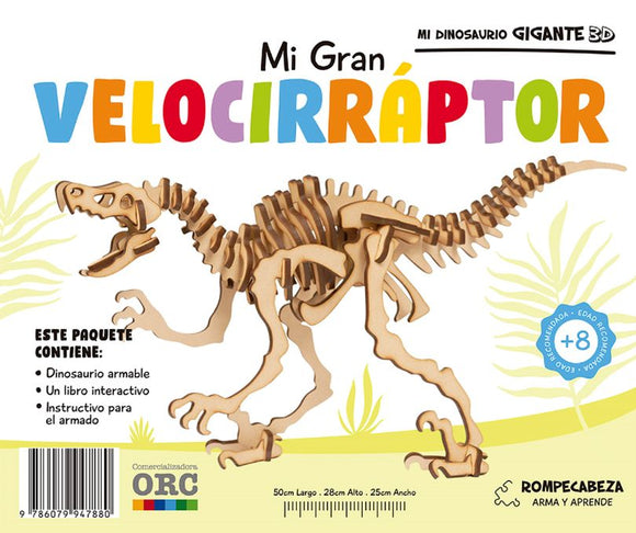 Mi Dinosaurio Gigante 3d. Mi Gran Velociráptor