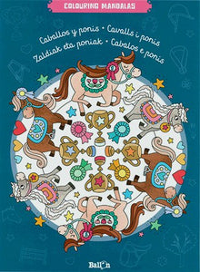 Caballos y ponis. Colouring Mandalas