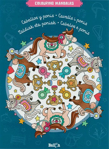 Caballos y ponis. Colouring Mandalas